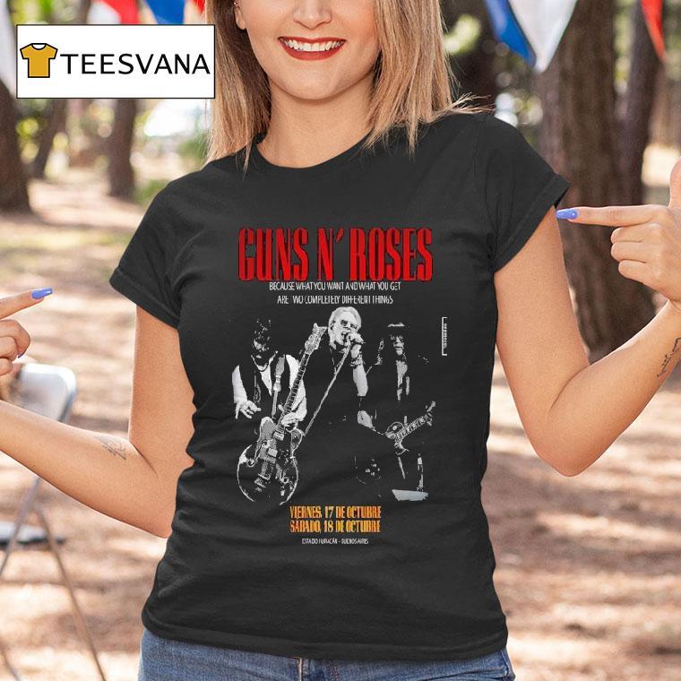 Guns N Roses Oct Estadio Huracan In Buenos Aires Argentina T Shirt Guns N Roses Oct Estadio Huracan In Buenos Aires Argentina T Shirt