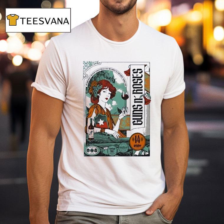 Guns N Roses Santiago Chile Tour T Shirt Guns N Roses Santiago Chile Tour T Shirt
