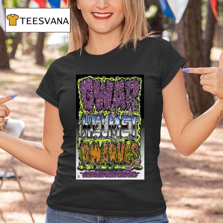 Gwar Helmet Dwarves The Return Of Gor Tour T Shirt Gwar Helmet Dwarves The Return Of Gor Tour T Shirt