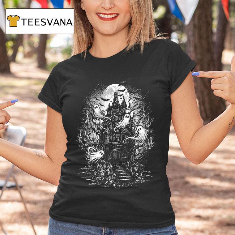 Haunted Treehouse Halloween T Shirt Haunted Treehouse Halloween T Shirt