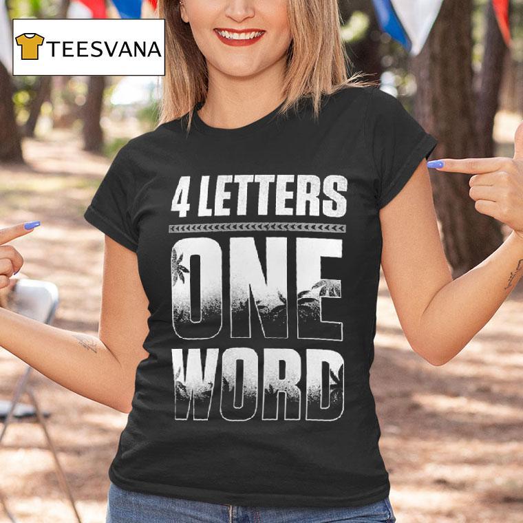 Jey Uso Four Letters One Word Black T Shirt Jey Uso Four Letters One Word Black T Shirt