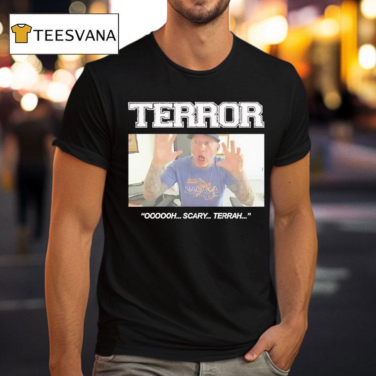 John Joseph Terror Nautica Inth Oooooh Scary Terrah T Shirt John Joseph Terror Nautica Inth Oooooh Scary Terrah T Shirt