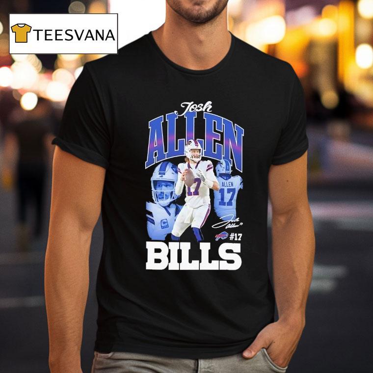 Josh Allen Buffalo Bills Football Signature T Shirt Josh Allen Buffalo Bills Football Signature T Shirt