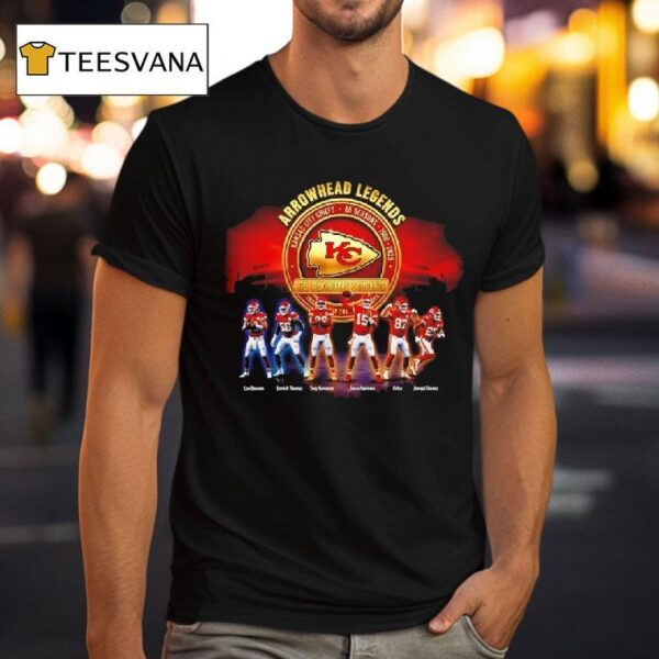 Kansas City Chiefs Football Team Seasons Strong Arrowhead Legends T Shirt