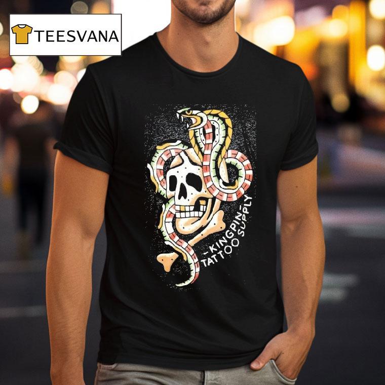 Kingpin Tattoo Supply Year Of The Snake Skull T Shirt Kingpin Tattoo Supply Year Of The Snake Skull T Shirt