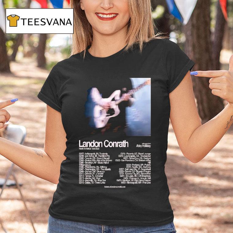 Landon Conrath North America Tour Dates T Shirt Landon Conrath North America Tour Dates T Shirt