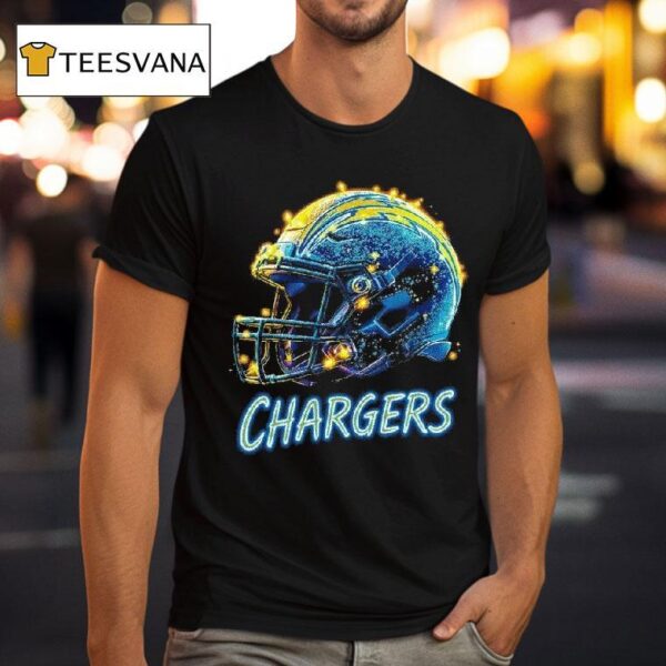 Los Angeles Chargers Nfl Halftone Christmas Helmet Series T Shirt