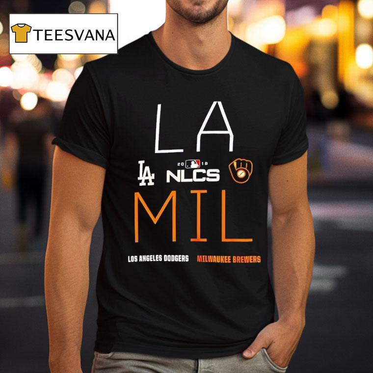 Los Angeles Dodgers Vs Milwaukee Brewers Nlcs T Shirt Los Angeles Dodgers Vs Milwaukee Brewers Nlcs T Shirt