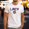 Lsu Tigers Rip Lacy White Graphic Pose T Shirt