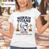 Norris Titans Logo One Year Two Championships T Shirt