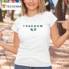 North Dakota Fighting Hawks X Charlie Kirk Freedom T Shirt