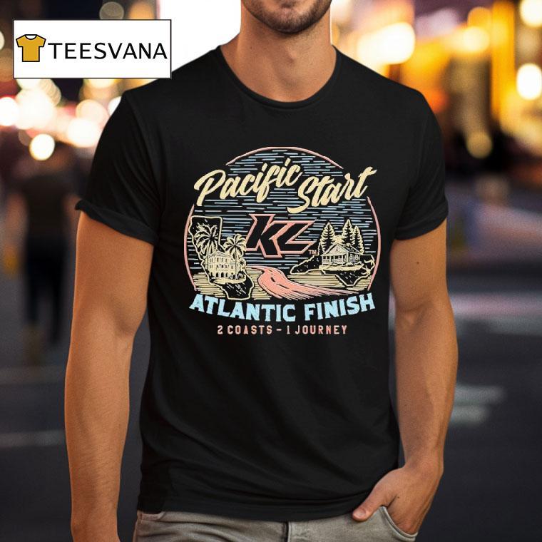 Pacific Start Atlantic Finish Coasts Journey T Shirt Pacific Start Atlantic Finish Coasts Journey T Shirt