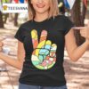 Peaceful Doodle A Hand Making The Peace Sign T Shirt