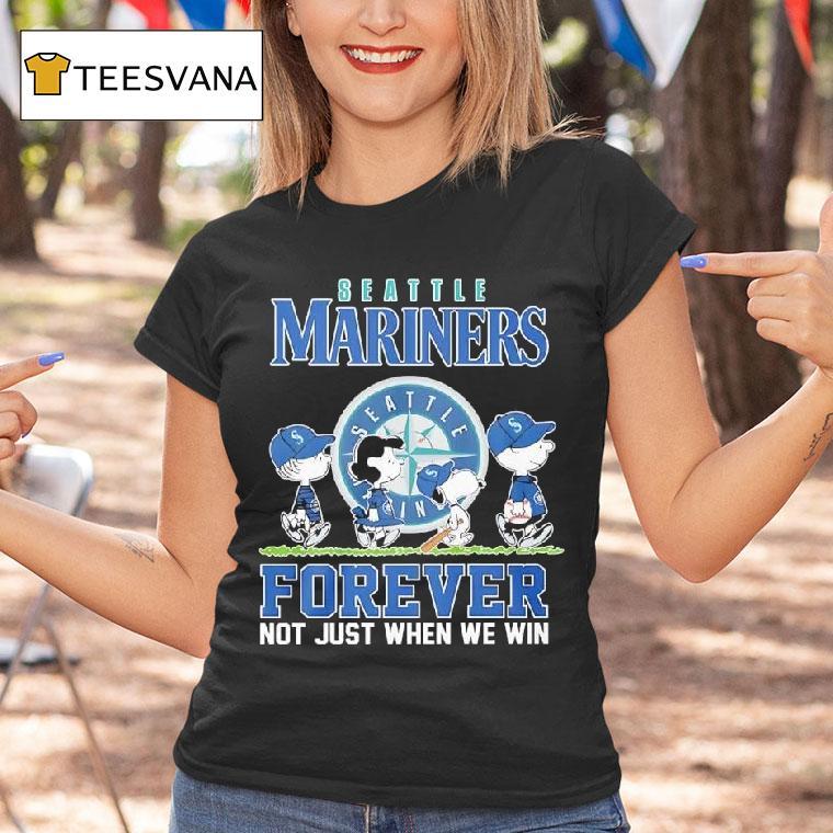 Peanuts Comic X Seattle Mariners Forever Not Just When We Win T Shirt Peanuts Comic X Seattle Mariners Forever Not Just When We Win T Shirt