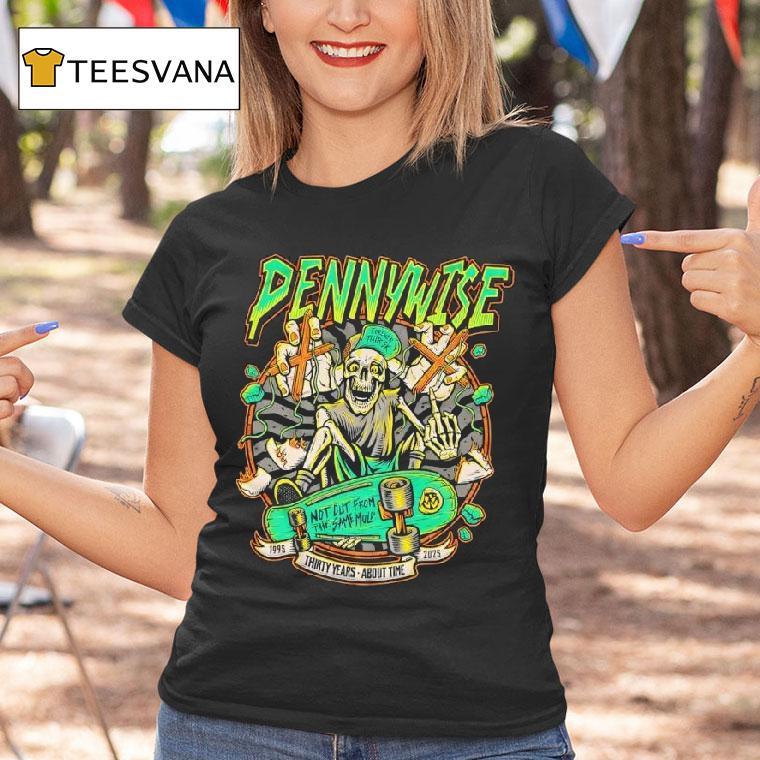 Pennywise About Time Years Anniversary Same Old Story T Shirt Pennywise About Time Years Anniversary Same Old Story T Shirt