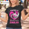 Philadelphia Eagles Breast Cancer Awareness Tackle Hear T Shirt
