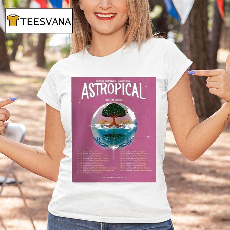 Rawayana And Bomba Estreo Astropical Tour T Shirt Rawayana And Bomba Estreo Astropical Tour T Shirt