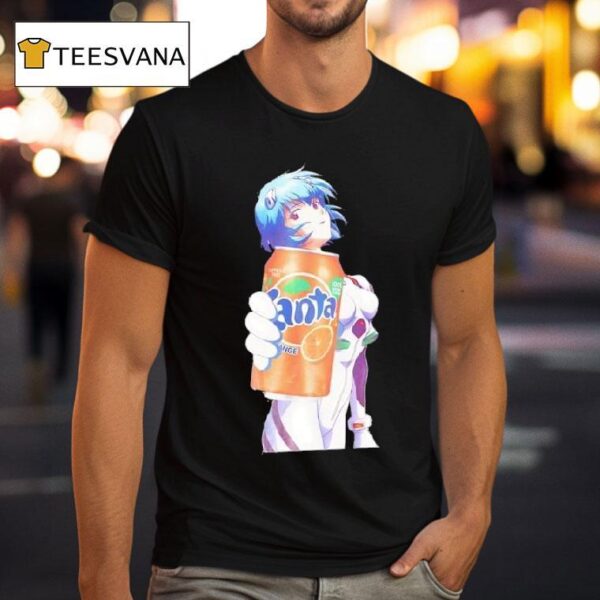 Rei Ayanami Anime Series Neon Genesis Evangeli With Fanta T Shirt