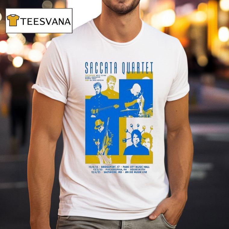 Saccata Quartet Tour December T Shirt Saccata Quartet Tour December T Shirt