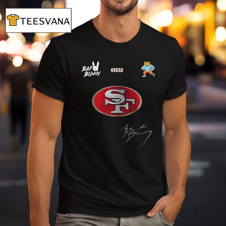 San Francisco Ers Bad Bunny Super Bowl Lx Benito Signature Masco T Shirt San Francisco Ers Bad Bunny Super Bowl Lx Benito Signature Masco T Shirt
