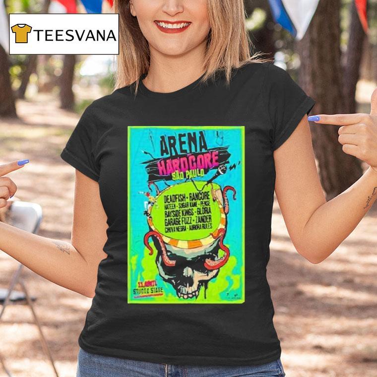 Sao Paulo Arena Hardcore Fall Tour Studio Stage T Shirt Sao Paulo Arena Hardcore Fall Tour Studio Stage T Shirt