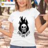 Skull Fire Eat The Rich T Shirt