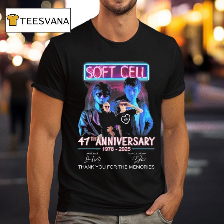 Soft Cell Th Anniversary Signatures Thank You For The Memories T Shirt Soft Cell Th Anniversary Signatures Thank You For The Memories T Shirt