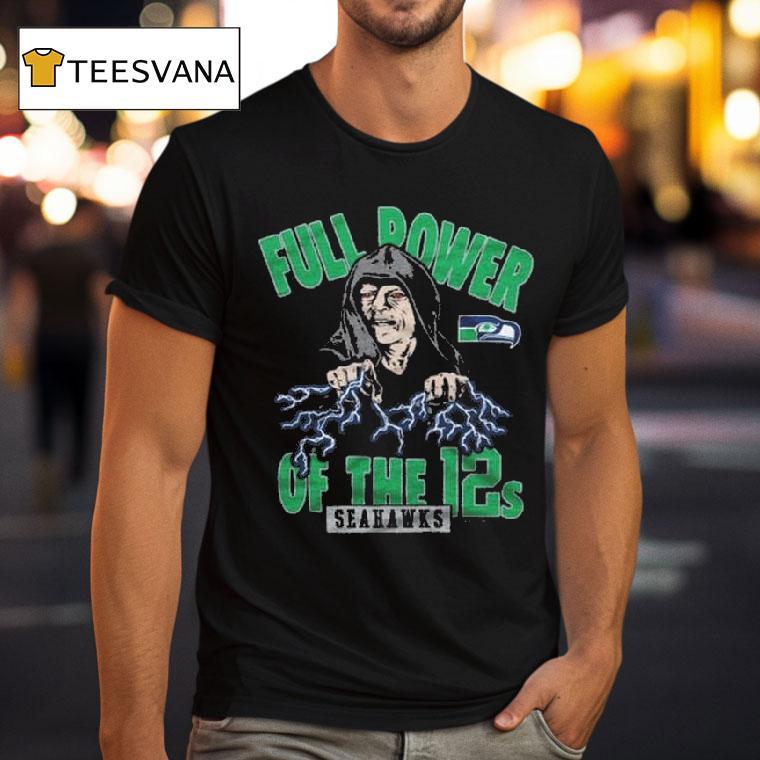 Star Wars X Seattle Seahawks Full Power Of The S Dark Side T Shirt Star Wars X Seattle Seahawks Full Power Of The S Dark Side T Shirt