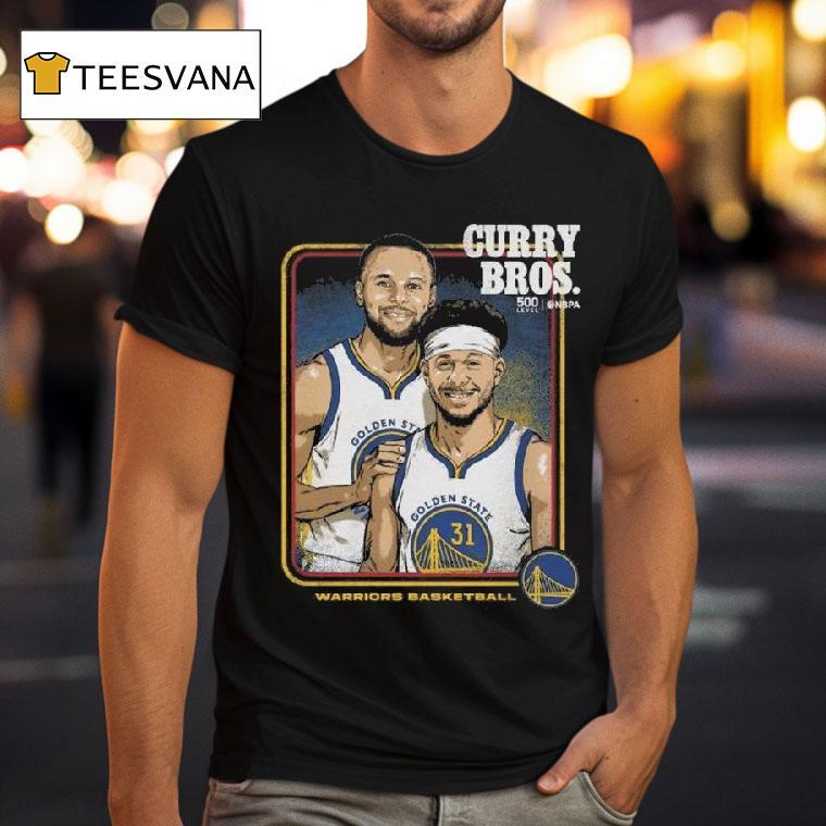 Steph Curry Seth Curry Golden State Warriors Step Brothers T Shirt Steph Curry Seth Curry Golden State Warriors Step Brothers T Shirt