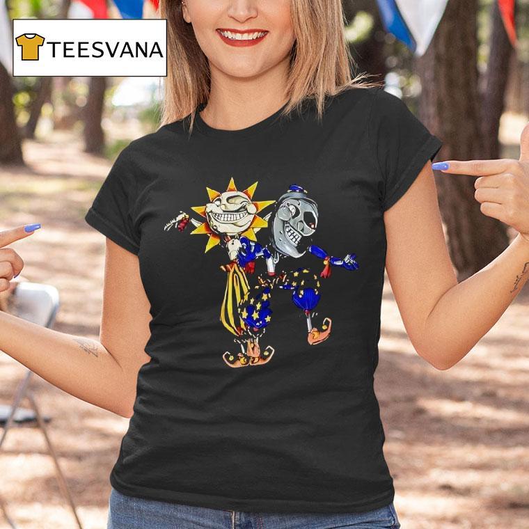 Sun And Moon Five Nights At Freddy S Horror T Shirt Sun And Moon Five Nights At Freddy S Horror T Shirt