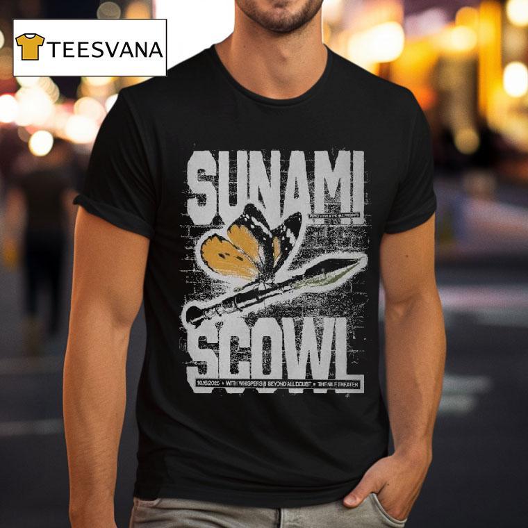 Sunami With Scowl Nile Theater Mesa In Mesa Az October T Shirt Sunami With Scowl Nile Theater Mesa In Mesa Az October T Shirt