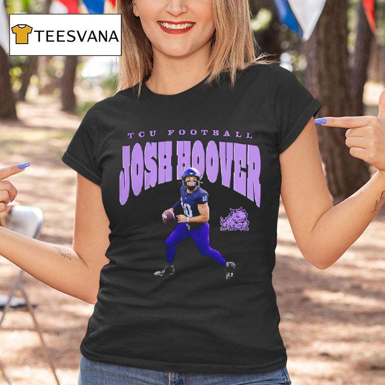Tcu Horned Frogs Football Josh Hoover Illustrated T Shirt Tcu Horned Frogs Football Josh Hoover Illustrated T Shirt