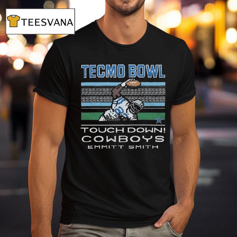 Tecmo Bowl Cowboys Emmitt Smith T Shirt Tecmo Bowl Cowboys Emmitt Smith T Shirt