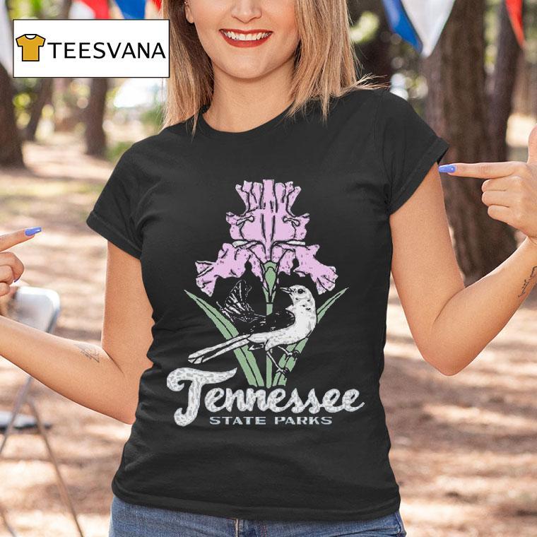 Tennessee State Parks Iris Mockingbird T Shirt Tennessee State Parks Iris Mockingbird T Shirt