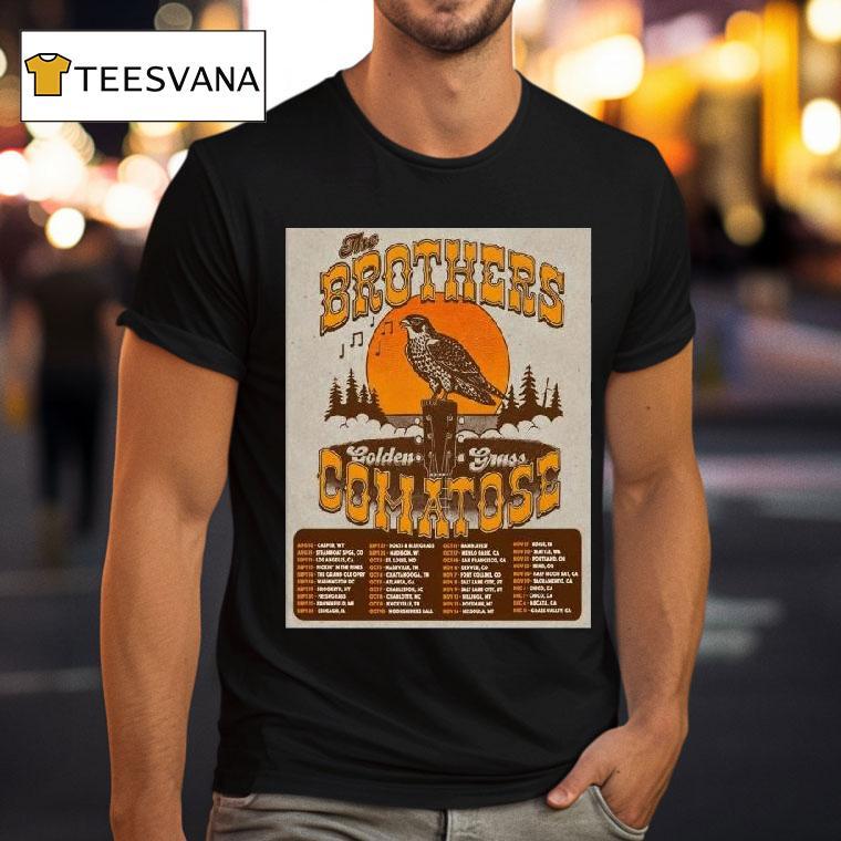 The Brothers Comatose Goldengrass Tour T Shirt The Brothers Comatose Goldengrass Tour T Shirt