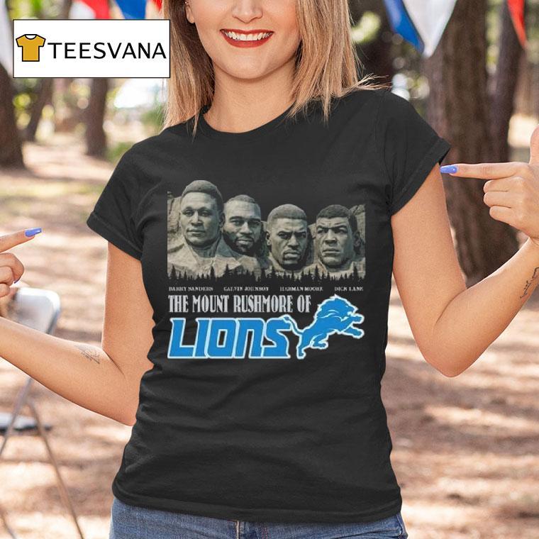 The Mount Rushmore Of Detroit Lions Legends T Shirt The Mount Rushmore Of Detroit Lions Legends T Shirt
