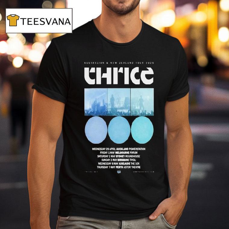 Thrice Australia And New Zealand Tour T Shirt Thrice Australia And New Zealand Tour T Shirt