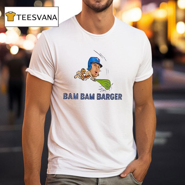 Toronto Blue Jays Addison Barger Bam Bam Barger Caricature T Shirt Toronto Blue Jays Addison Barger Bam Bam Barger Caricature T Shirt