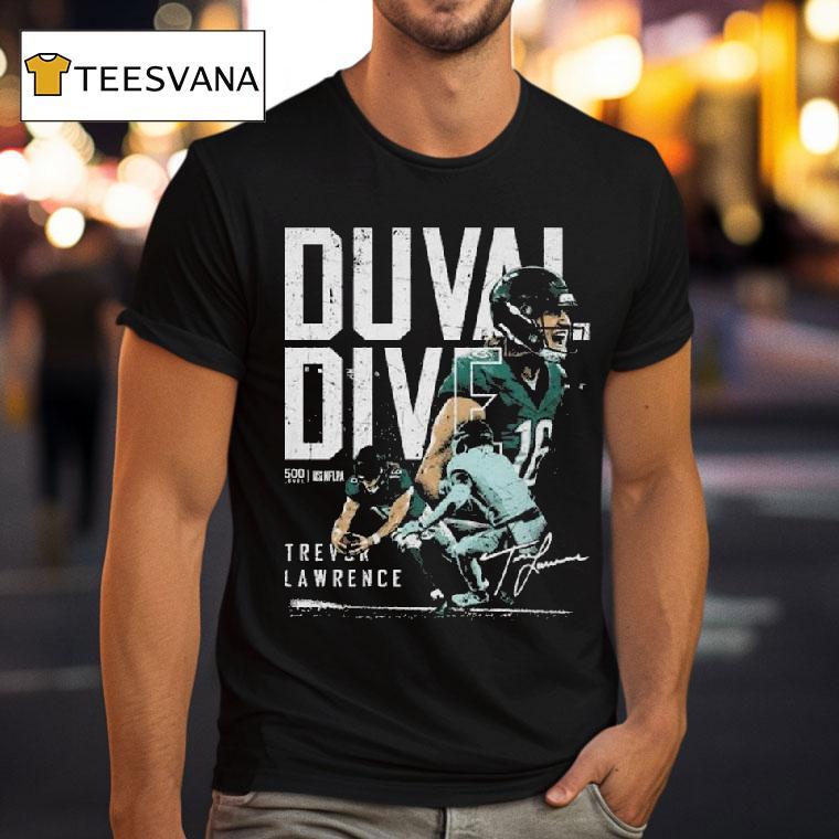 Trevor Lawrence Jacksonville Duval Dive T Shirt Trevor Lawrence Jacksonville Duval Dive T Shirt