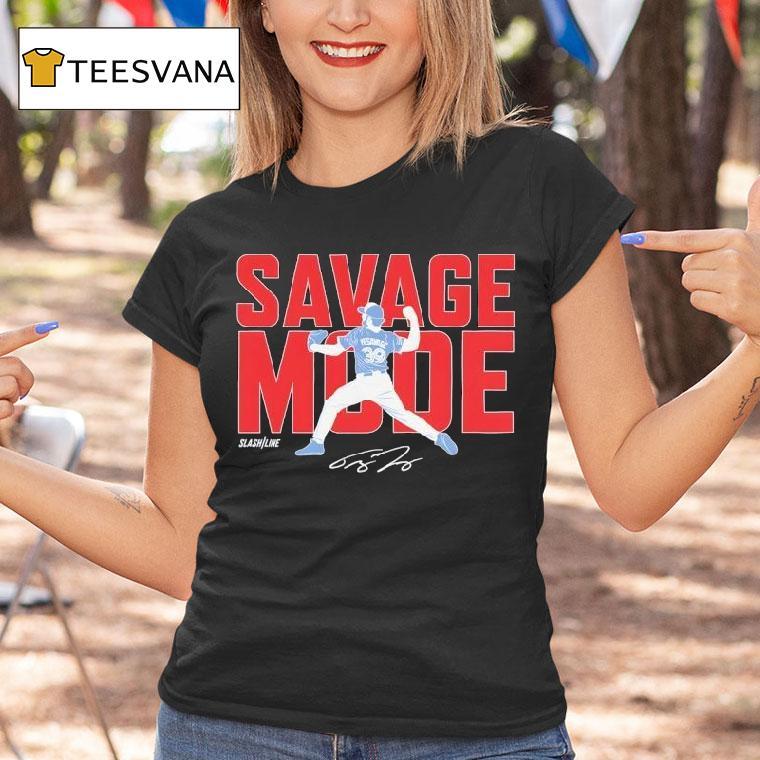 Trey Yesavage Savage Mode Toronto Blue Jays Signature T Shirt Trey Yesavage Savage Mode Toronto Blue Jays Signature T Shirt