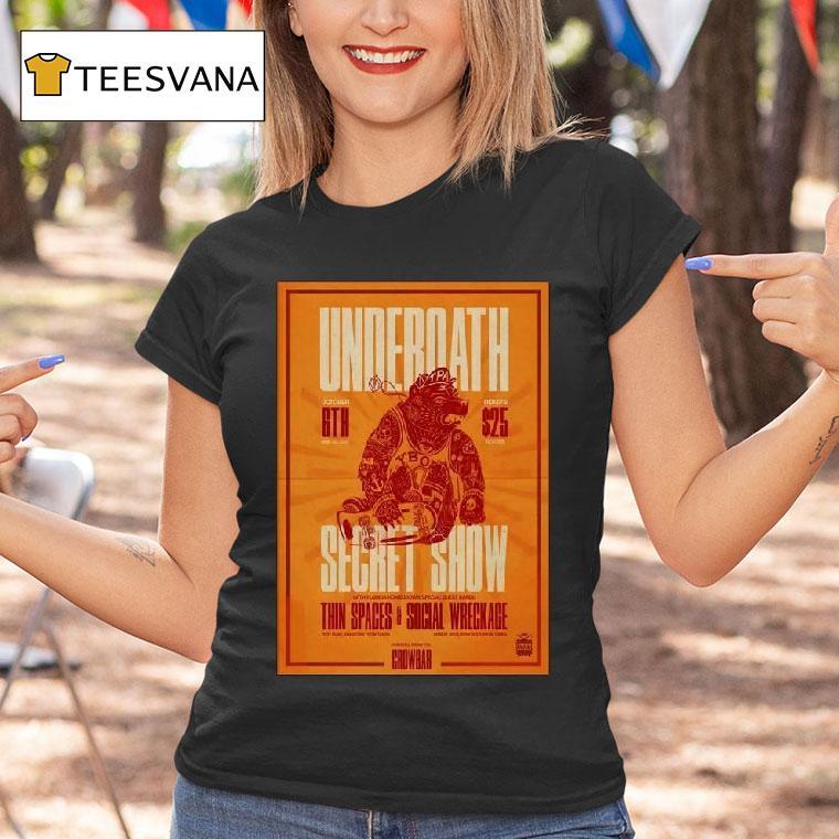 Underoath Tampa Secret Show T Shirt Underoath Tampa Secret Show T Shirt