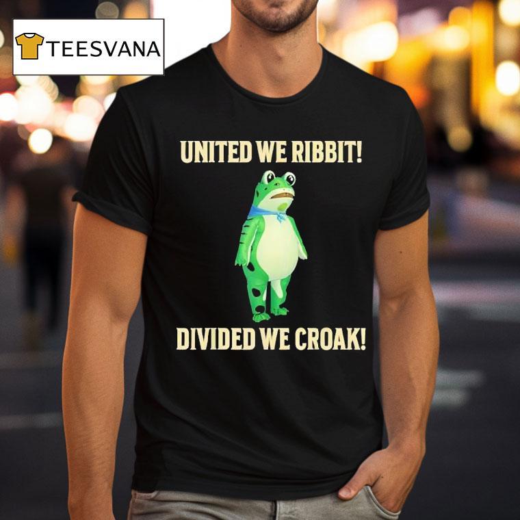 United We Ribbit Divided We Croak Frog Of Portland T Shirt United We Ribbit Divided We Croak Frog Of Portland T Shirt