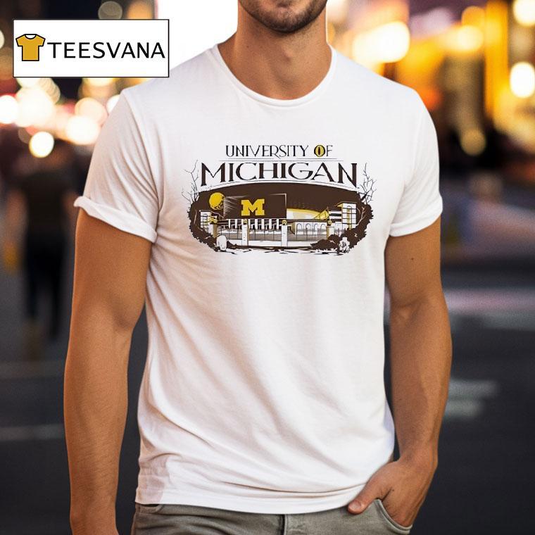 University Michigan Wolverines Stadium T Shirt University Michigan Wolverines Stadium T Shirt