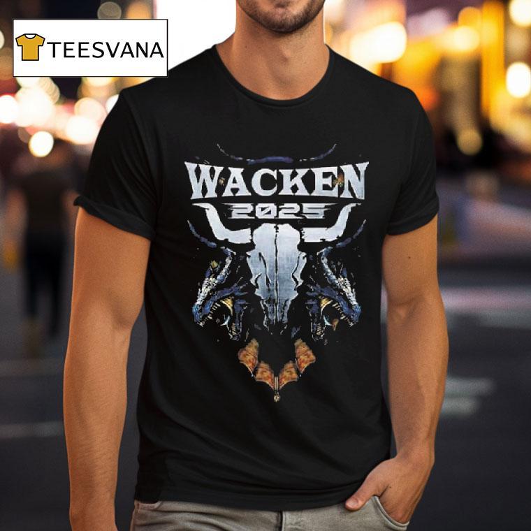 Wacken Open Air X Dragons Bullhead Blue Dragon Exclusive Festival Lineup On July August T Shirt Wacken Open Air X Dragons Bullhead Blue Dragon Exclusive Festival Lineup On July August T Shirt