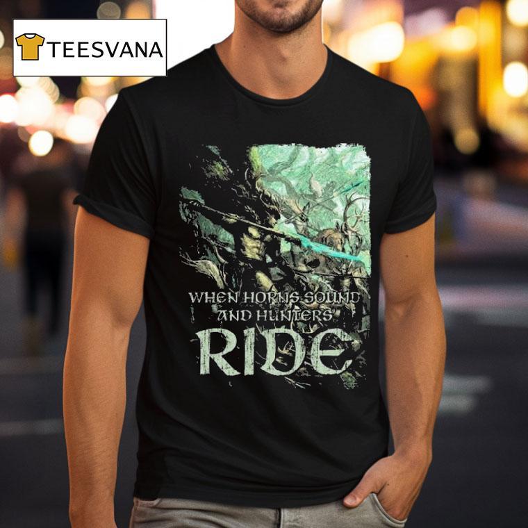 Warhammer The Old World Wood Elf Realms Hunters Ride T Shirt Warhammer The Old World Wood Elf Realms Hunters Ride T Shirt