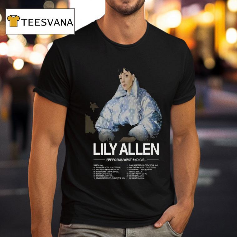 West End Girl Tour Lily Allen T Shirt West End Girl Tour Lily Allen T Shirt