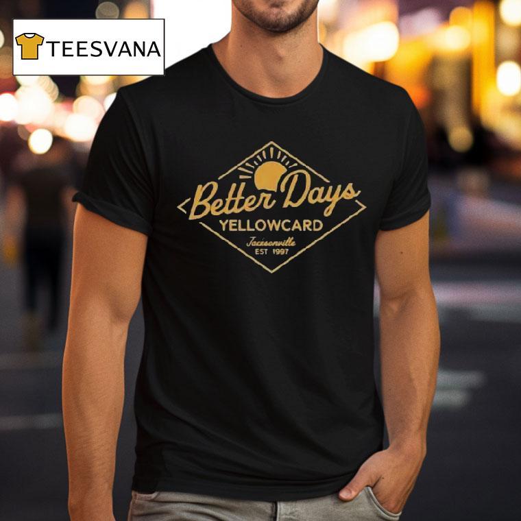 Yellowcard Better Days Jacksonville Est T Shirt Yellowcard Better Days Jacksonville Est T Shirt