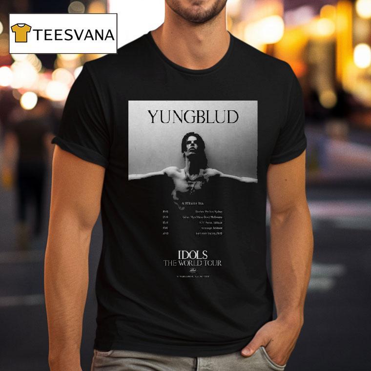 Yungblud Australia Idols The World Tour T Shirt Yungblud Australia Idols The World Tour T Shirt
