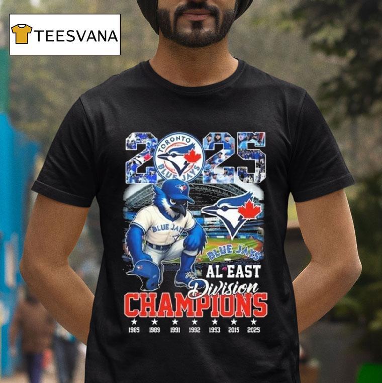 Toronto Blue Jays Mascot Al East Division Champions T Shirt Toronto Blue Jays Mascot Al East Division Champions T Shirt