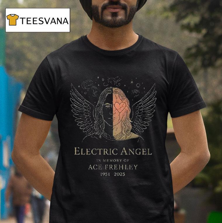 Ace Frehley Guitar Legend In Memory Of Electric Angel T Shirt Ace Frehley Guitar Legend In Memory Of Electric Angel T Shirt